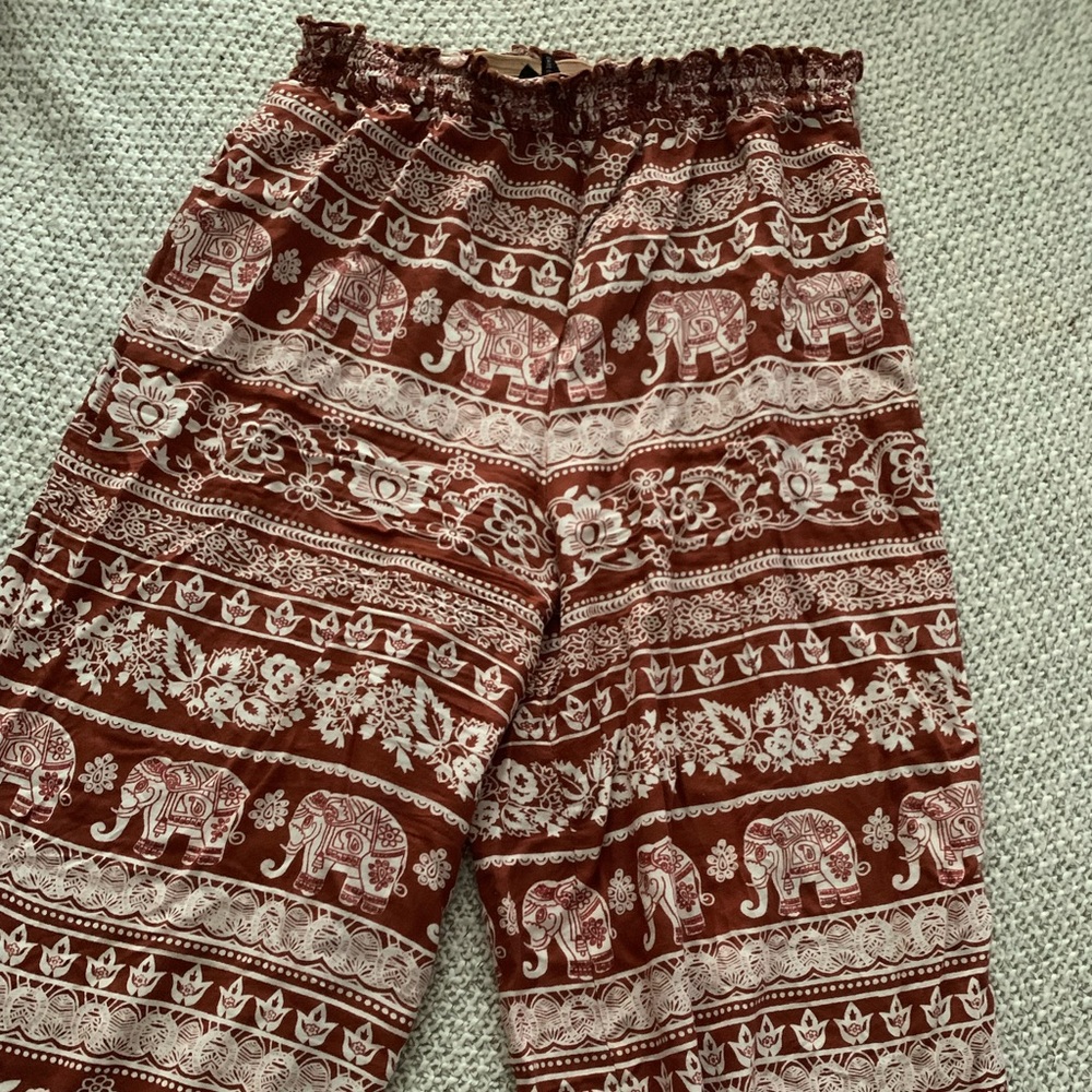 bohemian flowy pants